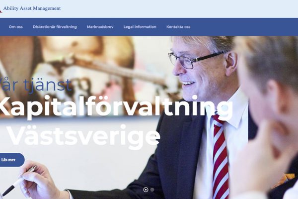 Ny webbsida till AAM från Xtrovert Media, reklambyrå i Göteborg.