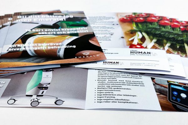 Folder till Clinic Human Re:charge | Xtrovert Media, reklambyrå i Göteborg