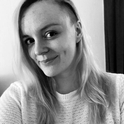 Tove porträtt svartvit